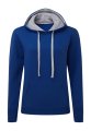 Dames hoodie SG24F contrast royal-oxford light